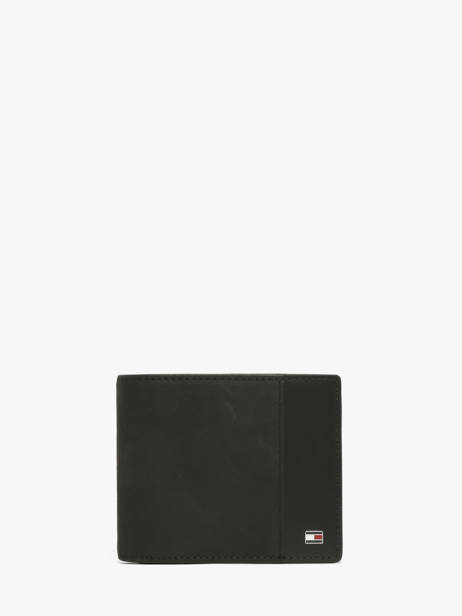 Portefeuille Leder Tommy hilfiger Zwart th soho AM14503