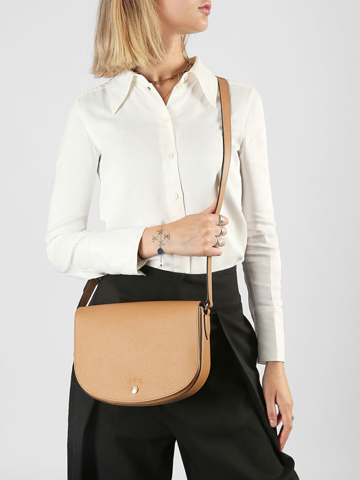 Longchamp Epure Sac porté travers Marron