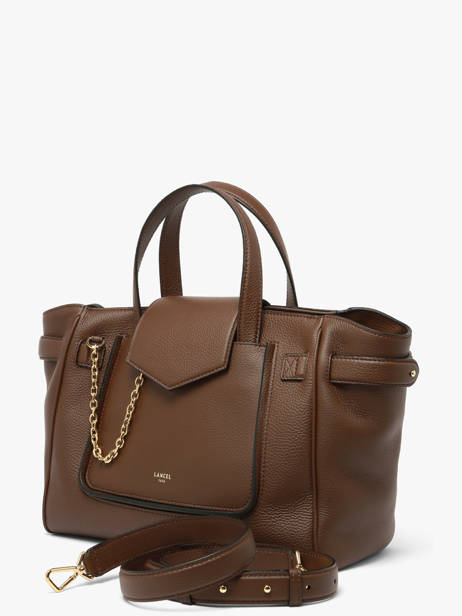 Sac Carryal M Thea Cuir Lancel Marron thea A14222 vue secondaire 2