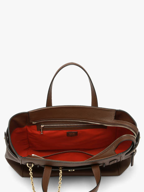 Sac Carryal M Thea Cuir Lancel Marron thea A14222 vue secondaire 4