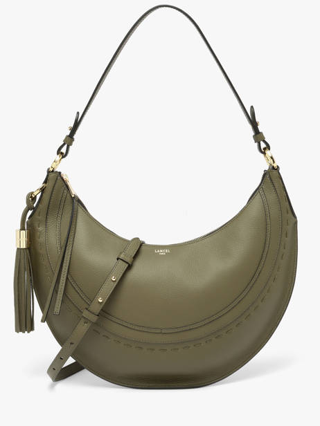 Sac Porté épaule Hoboheme Cuir Lancel Vert hoboheme A14217