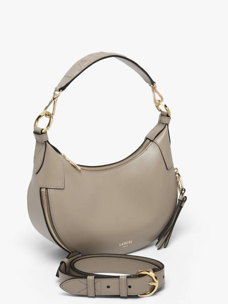 Cross Body Tas Origami Leder Lancel Grijs origami A13313 ander zicht 2