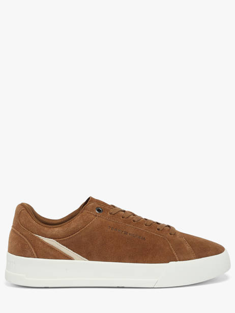 Sneakers En Cuir Tommy hilfiger Marron men 5880GVQ