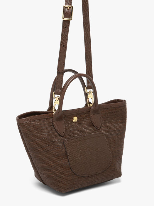Longchamp Le panier pliage Cross body tas Bruin