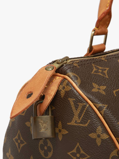 Handtassen Second Life Louis vuitton Bruin second life VI0912 ander zicht 4