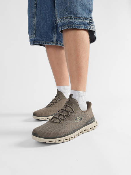 Sneakers Glide-step Noxus Skechers Bruin men 233010 ander zicht 1
