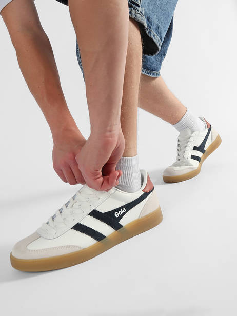 Sneakers En Cuir Gola Blanc men CMB744WU vue secondaire 1