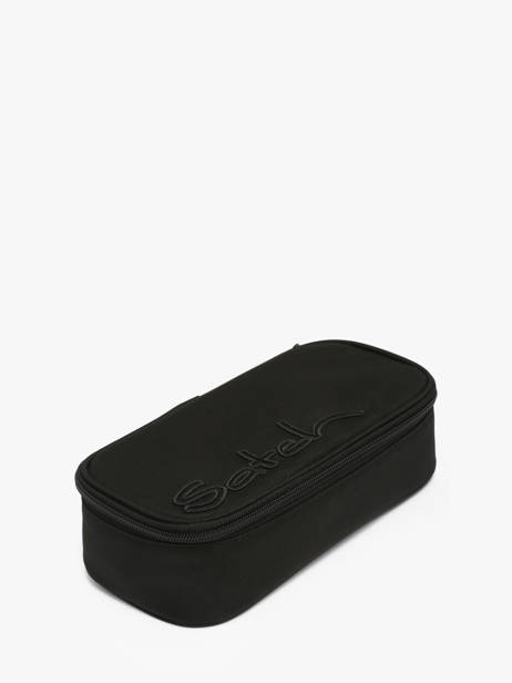 Pennenzak 1 Compartiment Satch Zwart pencil case 1203 ander zicht 1