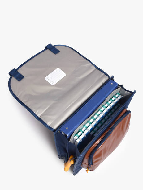 Cartable 2 Compartiments Stones and bones Bleu boys B vue secondaire 3