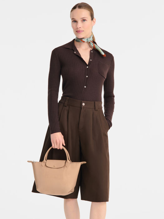 Longchamp Le pliage one Sac porté main Beige