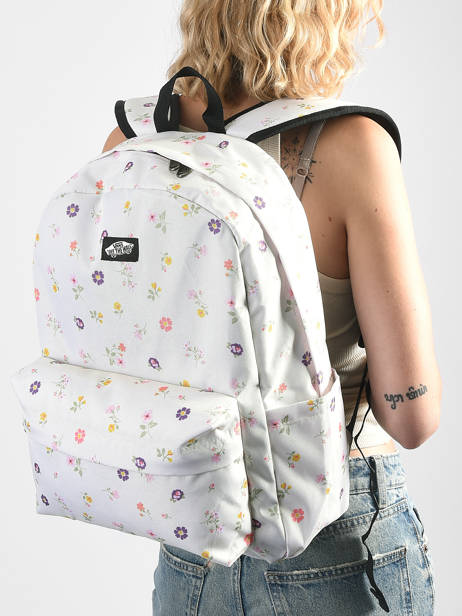 Rugzak 1 Compartiment Vans Wit backpack VN000H4W ander zicht 1