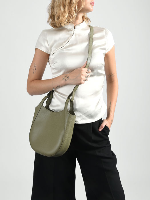 Longchamp Le foulonné Cross body tas Groen