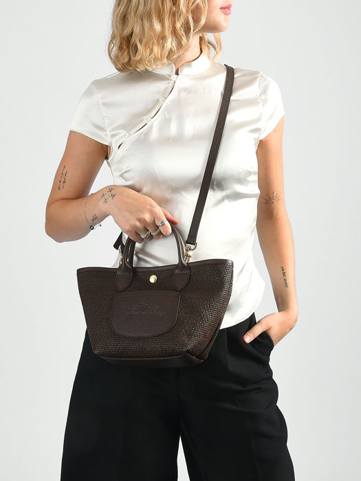 Longchamp Le panier pliage Cross body tas Bruin