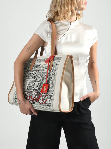 Schoudertas 150 Ans Lancel Beige 150 ans A14390 ander zicht 1