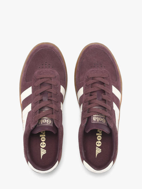 Sneakers Uit Leder Gola Rood women CLA589LC ander zicht 3