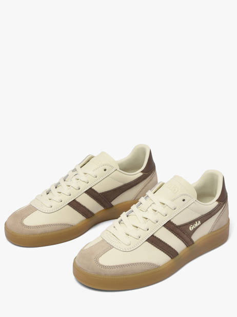 Sneakers Uit Leder Gola Goud women CLB744HC ander zicht 1