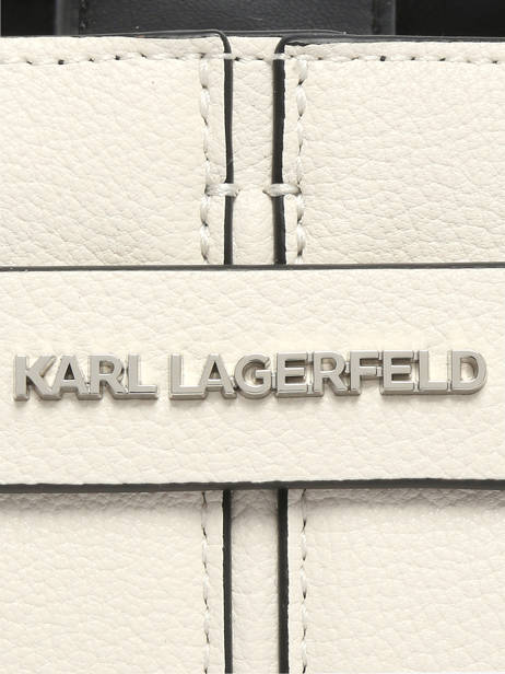 Cross Body Tas K Pierced Leder Karl lagerfeld Wit k pierced B3W30280 ander zicht 2