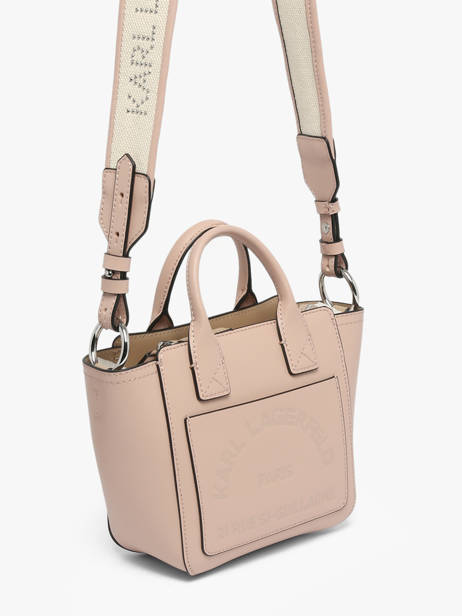 Cross Body Tas K Daily Leder Karl lagerfeld Roze k daily B3W30324 ander zicht 1