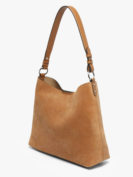 Schoudertassen K Daily Leder Karl lagerfeld Bruin k daily B3W30346 ander zicht 1