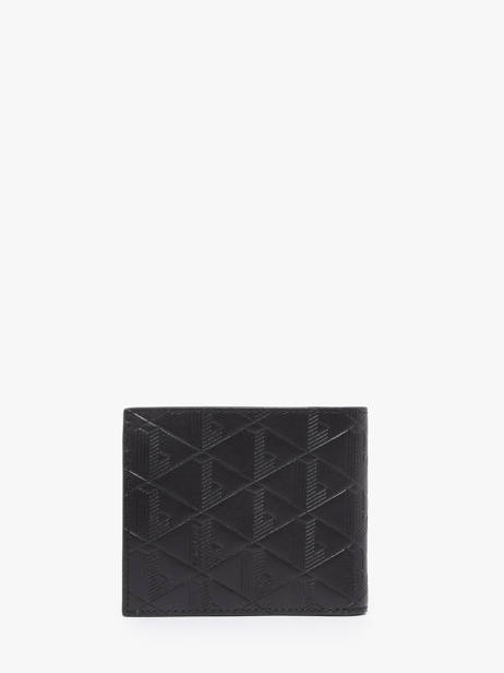Portefeuille Leder Lacoste Zwart monogramme NH4400MR ander zicht 2