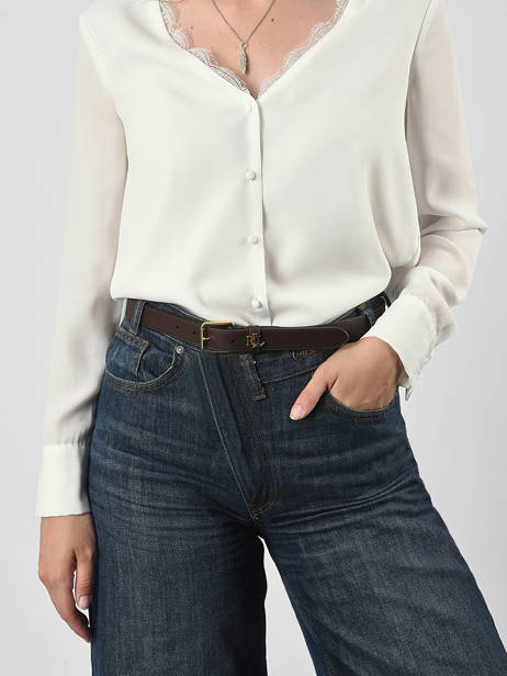 Ceinture Lauren ralph lauren Marron elmswood 12968763 vue secondaire 1