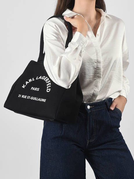 Sac Porté épaule Rsg Coton Karl lagerfeld Noir rsg B1W50010 vue secondaire 1