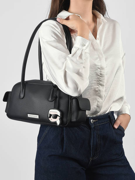 Bowling K Ikon Cuir Karl lagerfeld Noir k ikon B3W30119 vue secondaire 1