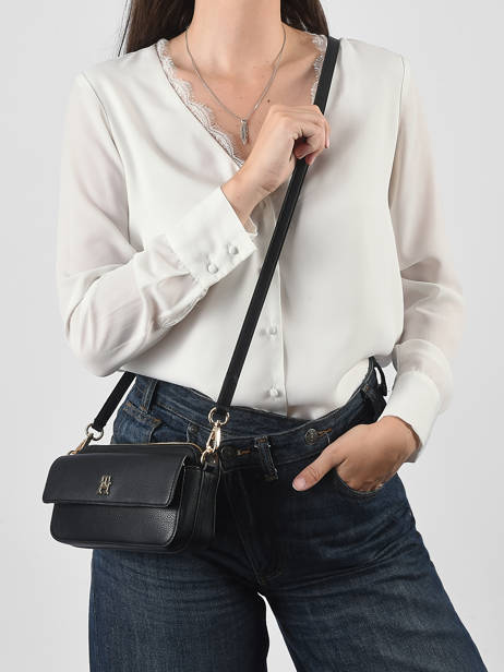Sac Bandoulière Th Icon Tommy hilfiger Noir th icon AW18721 vue secondaire 1
