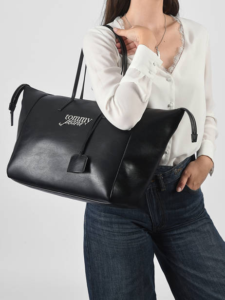 Schoudertas Tjw Bold Tommy hilfiger Zwart tjw bold AW18786 ander zicht 1
