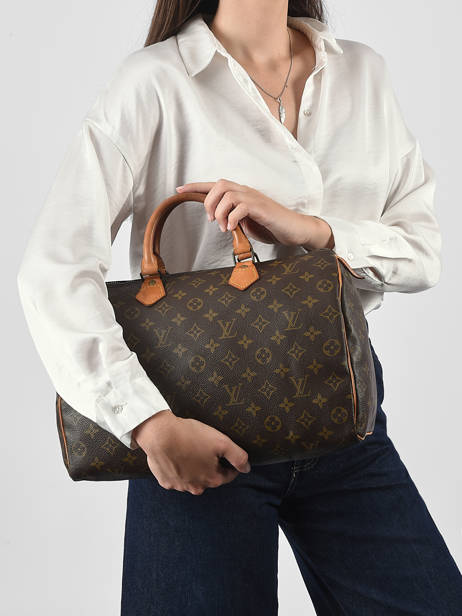 Sac Porté Main Second Life Louis vuitton Marron second life MB842 vue secondaire 1