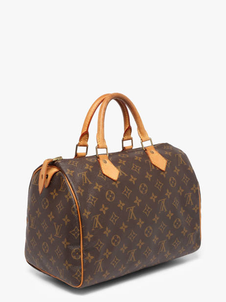 Preloved Louis Vuitton Handtas Speedy 30 Monogram Louis vuitton Bruin second life FKBJ5I0A ander zicht 2