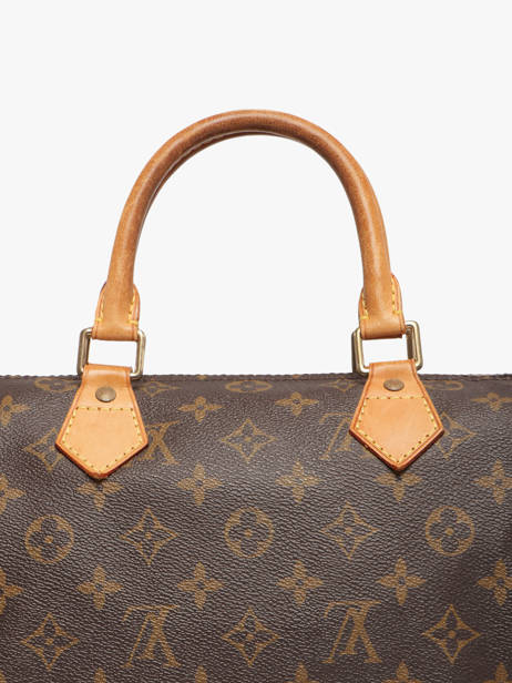 Preloved Louis Vuitton Handtas Speedy 30 Monogram Louis vuitton Bruin second life FKBJ5I0A ander zicht 3