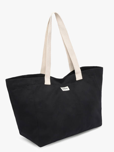 Schoudertas Best Seller Katoen Hindbag Zwart best seller CLAUDE ander zicht 1