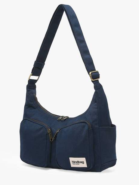 Cross Body Tas Best Seller Katoen Hindbag Blauw best seller EMILE ander zicht 2