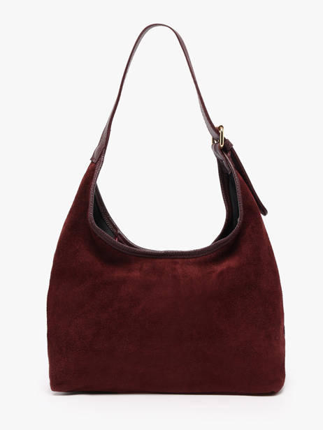 Schoudertassen Velvet Caviar Leder Milano Rood velvet caviar VC26062 ander zicht 3