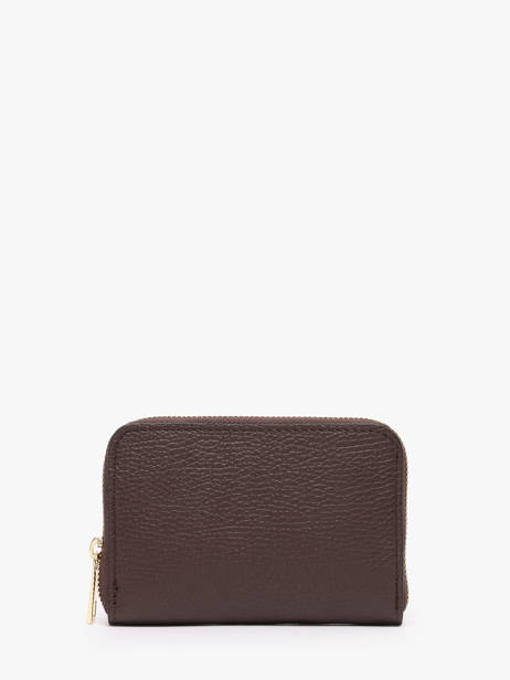 Portemonnee Leder Milano Bruin caviar CA19043O