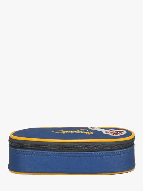 Trousse 2 Compartiments Cameleon Bleu vintage family boulanger PLUM