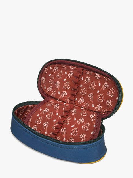 Trousse 2 Compartiments Cameleon Bleu vintage family boulanger PLUM vue secondaire 2