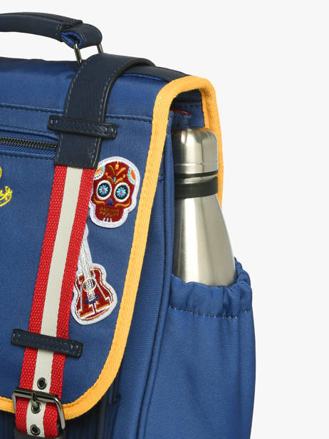 Sac à Dos 2 Compartiments Cameleon Bleu vintage urban PBVBSD39 vue secondaire 5