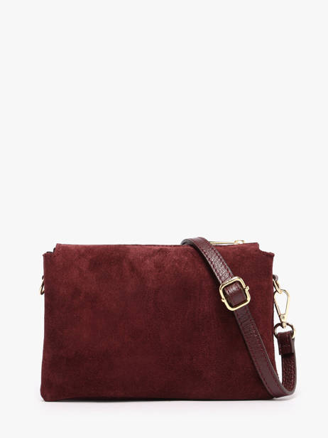 Sac Bandoulière Velvet Caviar Cuir Milano Rouge velvet caviar VC24117 vue secondaire 3
