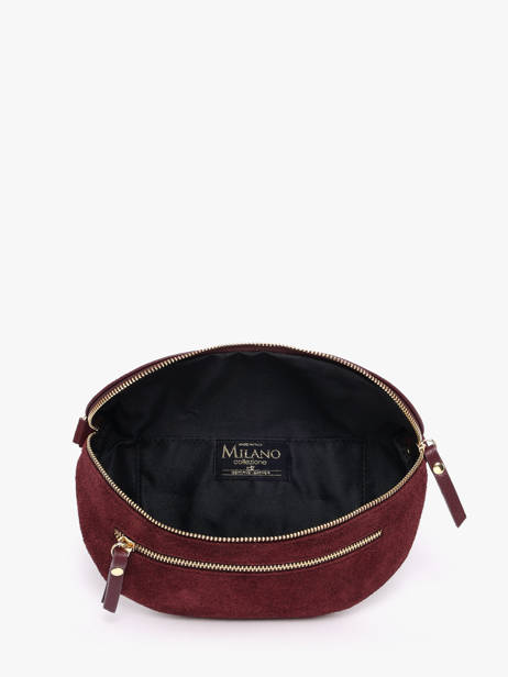 Heuptasje Leder Milano Rood velvet caviar VC24111 ander zicht 2