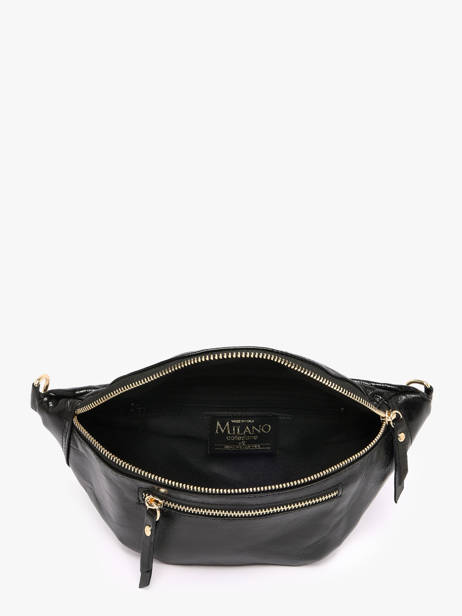 Heuptasje Leder Milano Zwart shiny sauvage SS24119 ander zicht 2