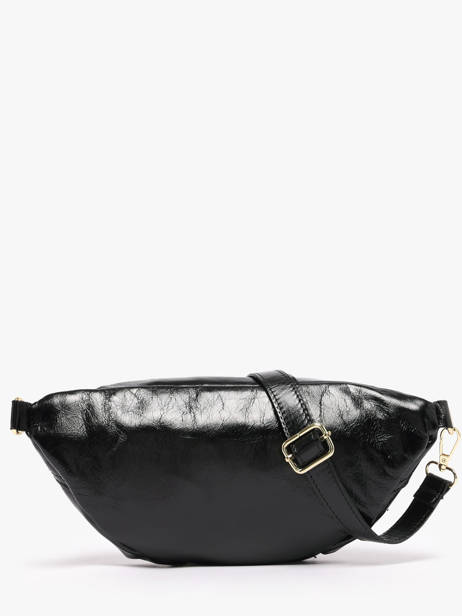 Heuptasje Leder Milano Zwart shiny sauvage SS24119 ander zicht 3