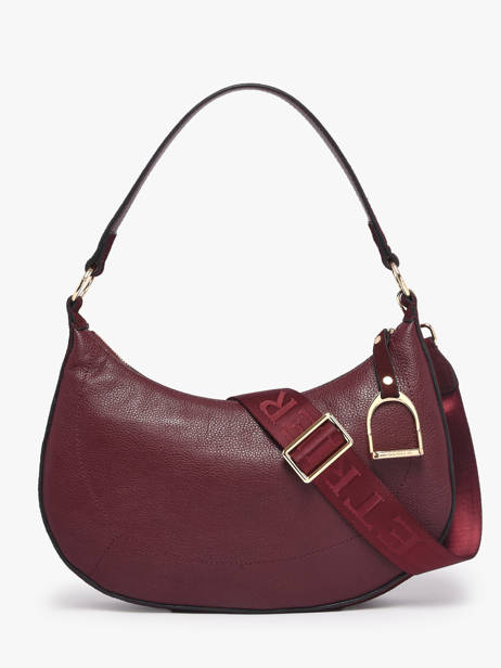 Schoudertas Altesse Suede Leder Etrier Rood altesse suede EASU017M ander zicht 6