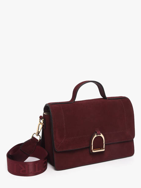 Cross Body Tas M Altesse Suede Etrier Rood altesse suede EASU048M ander zicht 1