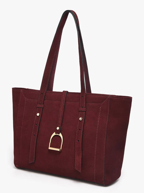Schoudertas Altesse Suede Leder Etrier Rood altesse suede EASU088S ander zicht 2