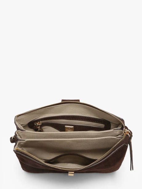 Sac Bandoulière Equestre Croco Equestre Croco Etrier Marron equestre croco EEQC0143 vue secondaire 4