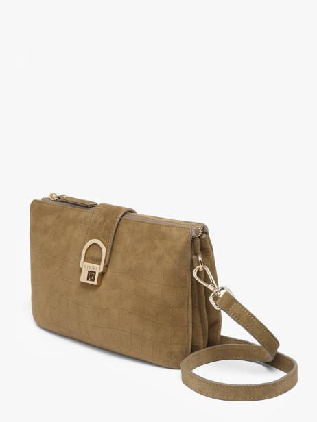 Sac Bandoulière Equestre Croco Equestre Croco Etrier Marron equestre croco EEQC0143 vue secondaire 2
