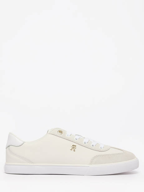 Sneakers Uit Leder Tommy hilfiger Wit women 9391YBL