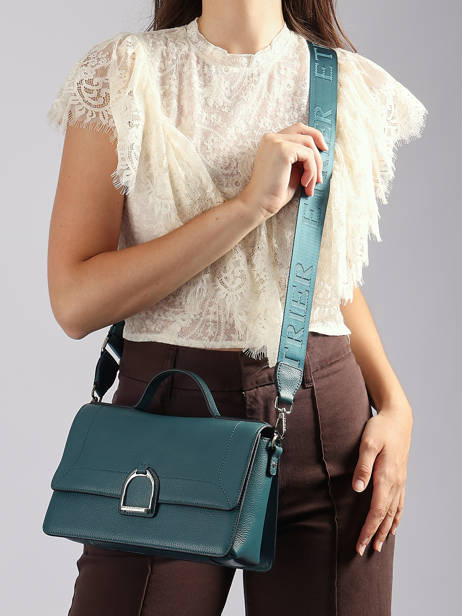 Cross Body Tas M Altesse Leder Etrier Blauw altesse A10109 ander zicht 1